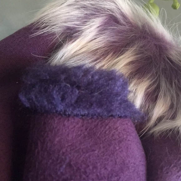 JUST IN fingerless gloves PURPLE - Picture 3 of 3